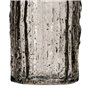 Vase Gris Verre 10 x 10 x 25,5 cm