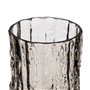 Vase Gris Verre 10 x 10 x 25,5 cm