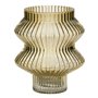 Vase Jaune Verre 16,5 x 16,5 x 20 cm