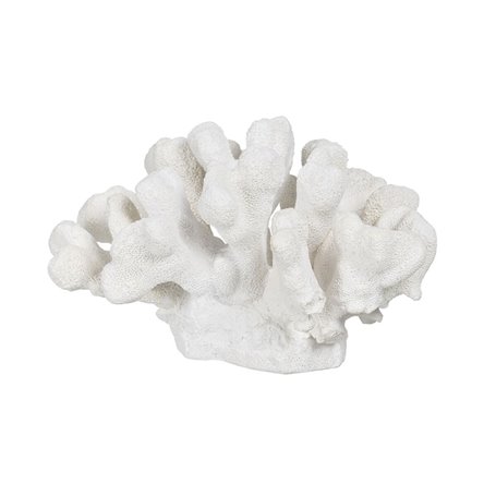 Figurine Décorative Blanc Corail 19 x 14 x 11 cm