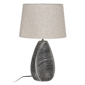 Lampe Blanc Noir 38 x 38 x 60 cm