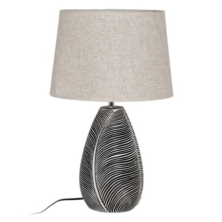 Lampe Blanc Noir 38 x 38 x 60 cm