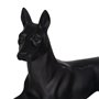 Figurine Décorative Noir Chien 37,5 x 13,5 x 22 cm