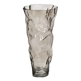 Vase Gris Verre 19 x 17 x 38,5 cm