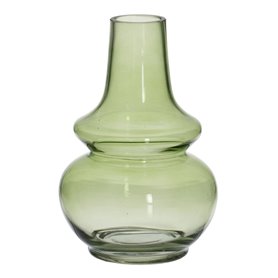 Vase Vert Verre 13 x 13 x 19 cm