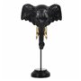 Figurine Décorative Noir Doré Eléphant 20,5 x 14,3 x 35,5 cm