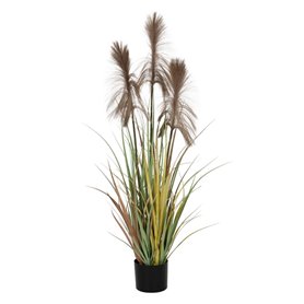 Plante décorative PVC Ciment Tissu 120 cm 14 x 14 x 12,5 cm