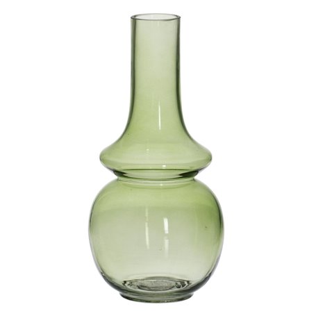 Vase Vert Verre 12,5 x 12,5 x 26 cm