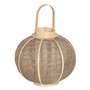 Lanterne Bougeoir Lanterne Beige Naturel Jute 33,5 x 33,5 x 30,5 cm