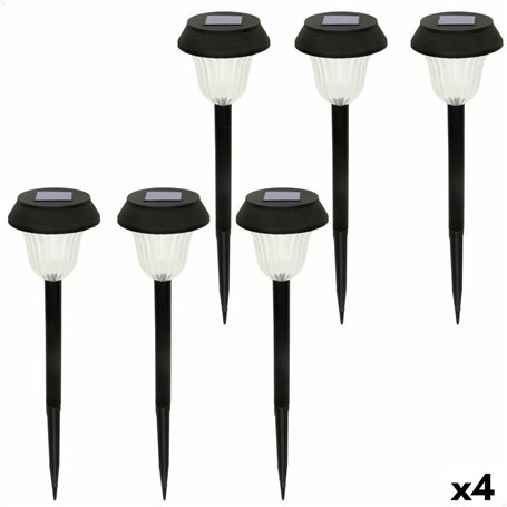 Set de bornes de jardin solaires Aktive 6 Pièces Acier inoxydable Plas