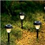 Set de bornes de jardin solaires Aktive 6 Pièces Acier inoxydable Plas