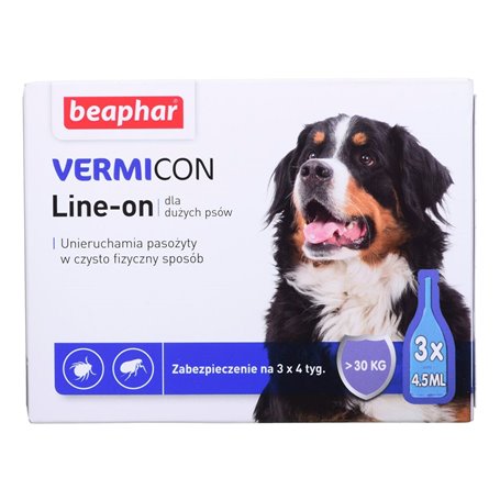 Supplément Alimentaire Beaphar VERMIcon Line-on Dog L Antiparasites