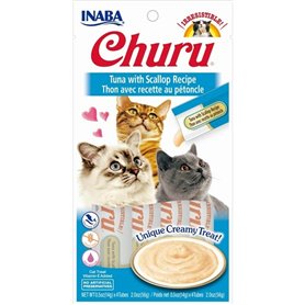 Collation pour Chat Inaba Churu 4 x 14 g Thon