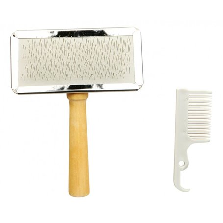 Brosse pour Chiens Trixie 2354 Blanc Argenté Bois