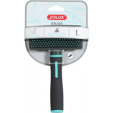 Brosse pour Chiens Zolux Anah Grand Doux Multicouleur Turquoise