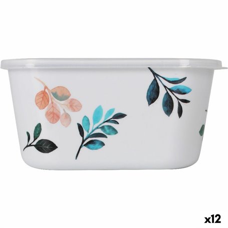 Panier-repas carré avec couvercle La Mediterránea Alba Mélamine 15,5 x