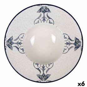 Assiette à pâtes La Mediterránea Rosetta Porcelaine Ø 28 cm (6 Unités)