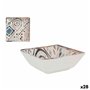 Bol La Mediterránea Grecia Porcelaine Bleu Marron 13 x 13 x 5 cm (28 U