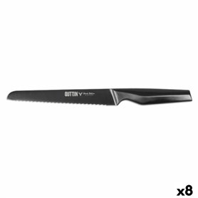 Couteau à pain Quttin Black Edition 8 Unités 20 cm