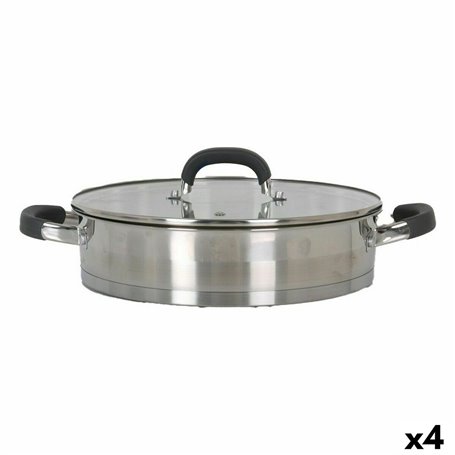 Casserole avec Couvercle en Verre Quttin 2,2 L (4 Unités)