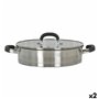 Casserole avec Couvercle en Verre Quttin 4,3 L (2 Unités)