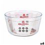 Plateau pour Four Quttin 104639 verre 2,9 L (4 Unités) (21,5 cm)