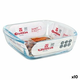 Plat à Gratin Quttin 66603 1,1 L verre Carré 1,1 L 19,7 x 16,8 x 5,6 c