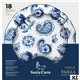 Assietes Santa Clara Noia 18 Pièces Porcelaine Ronde (2 Unités)