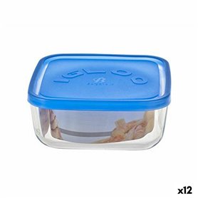 Boîte à lunch Borgonovo 6277815 Bleu 960 ml 15 x 15 x 6,2 cm (12 Unité