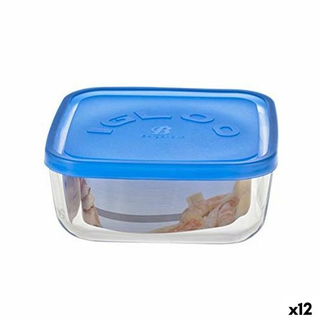 Boîte à lunch Borgonovo 6277815 Bleu 960 ml 15 x 15 x 6,2 cm (12 Unité