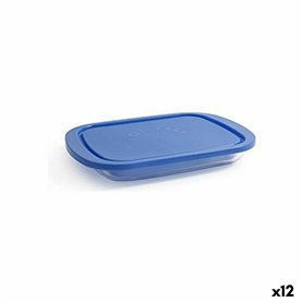 Boîte à lunch Borgonovo Igloo Bleu Rectangulaire 800 ml 26 x 18,5 x 3,