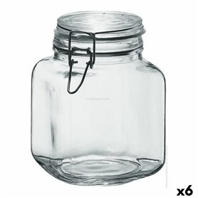 Pot en verre Borgonovo 33211 Hermétique Transparent 1,7 L 12 x 12 x 17