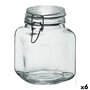 Pot en verre Borgonovo 33211 Hermétique Transparent 1,7 L 12 x 12 x 17