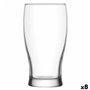 Verre à bière LAV Belek Transparent Verre 6 Pièces (8 Unités) (375 cc)