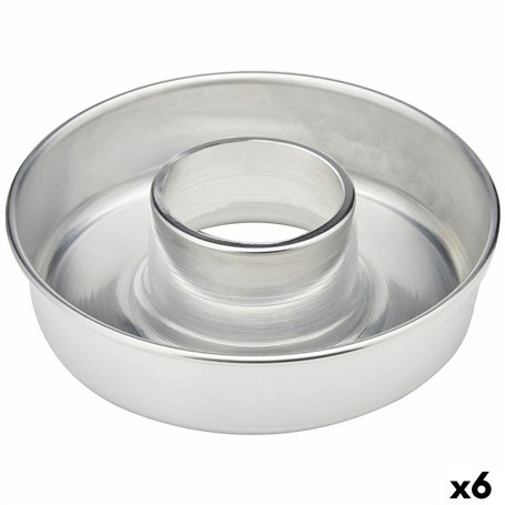 Moule à pâtisserie VR Aluminium Argenté Ø 22 cm (6 Unités)