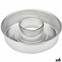 Moule à pâtisserie VR Aluminium Argenté Ø 22 cm (6 Unités)