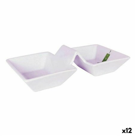 Bol La Mediterránea Yummy Blanc 24,3 x 12,5 x 6 cm (12 Unités) (24,3 x