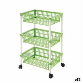 Chariot à légumes Tontarelli Mito 3 Plastique Vert 40 x 29 x 62 cm (12