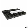 Range-couverts Tontarelli Bella Noir 10 Pièces 70 x 49,2 x 6,7 cm (4 U