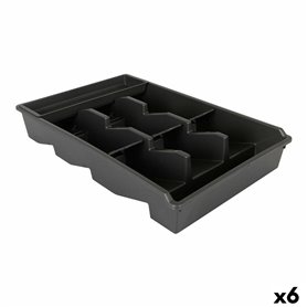 Range-couverts Tontarelli Bella plus Noir 43,6 x 28,7 x 7,13 cm (6 Uni