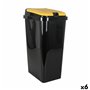 Poubelle recyclage Tontarelli Jaune 45 L (6 Unités)