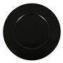 Dessous d'Assiette Inde Neat Noir Porcelaine Ø 32 cm (6 Unités)