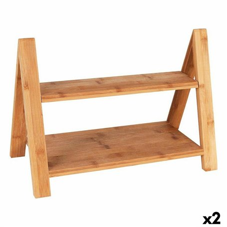 Plateau de service Viejo Valle Double hauteur Bambou 39,7 x 20,3 x 18 