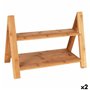 Plateau de service Viejo Valle Double hauteur Bambou 39,7 x 20,3 x 18 