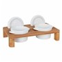 Support Inde Casserole x 2 Bambou Porcelaine 29 x 18 x 6 cm (6 Unités)