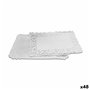 Set de plateaux alimentaires Algon Blanc Rectangulaire 4 Pièces 15 x 2