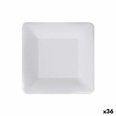 Service de vaisselle Algon Produits à usage unique Blanc Carton 18 cm 