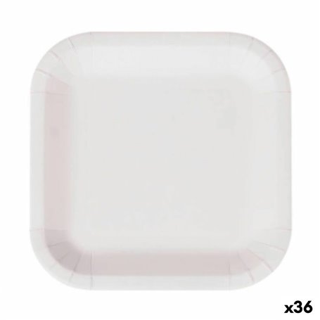 Service de vaisselle Algon Produits à usage unique Blanc Carton 26 cm 
