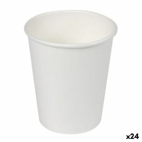 Set de Verres Algon Carton Produits à usage unique Blanc 24 Unités (50