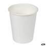 Set de Verres Algon Carton Produits à usage unique Blanc 24 Unités (50